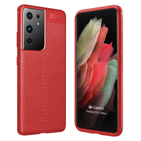 CaseUp Samsung Galaxy S21 Ultra Kılıf Niss Silikon Kırmızı 1